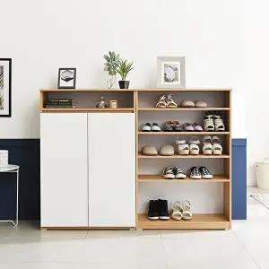 [텐스페이스]위즈A 800X1200 5단 신발장 수납장(오픈) MD5115 (수도권무배)