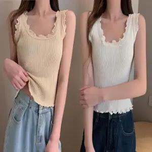 포인트 여름 여자나시 5 민소매 레이스 세미크롭 이너