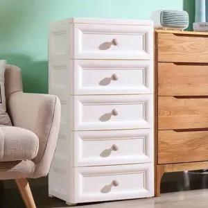 ( )원형 손잡이 5단 서랍장 폭 37cm 미니서랍 수납장 파일정리함 사무실