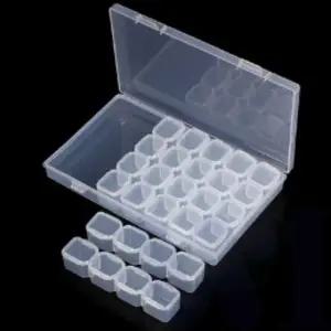 ( )비즈 박스 28칸 사무용정리함 플라스틱수납장 수납바스켓 수납트레이 플라스틱수납바구니