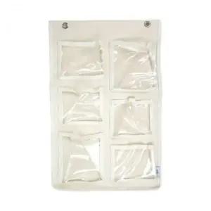 (단품 단품)벽걸이 투명 수납 포켓 소품 정리함 438775
