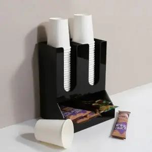 ( )일회용 종이 컵 디스펜서 테이크아웃 컵 디스펜서 정리함 카페