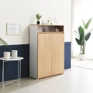 [텐스페이스]위즈A 800X1200 4단 신발장 수납장(도어) MD5117 (수도권무배)