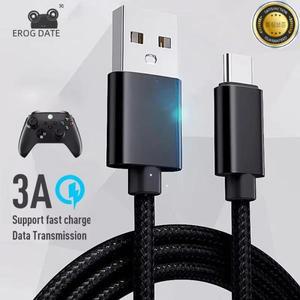 DATA FROG 1m2m3m 충전 케이블 PS5Xbox 시리즈 S X 컨트롤러용 USB 타입 C 전원 코드 PS5 게임패드 액세서