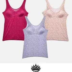 잔잔하고 고급스러운 나염 노와이어 몰드 브라런닝러닝 여성잠옷 여자 자런닝 엄마 엄마선물