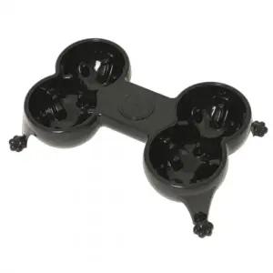 사샤 강아지식기 급체방지 쌍식기 (블랙)