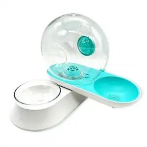 모모 강아지식기 달팽이 반자동 급수 급식기 (라이트그린)