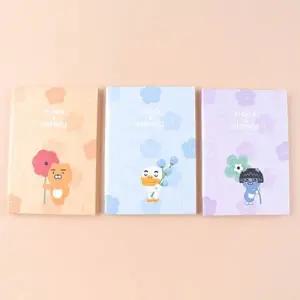 205D] 3800 카카오프렌즈 플라워 슬림 양장 노트 S (6개세트)