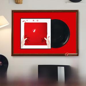 모던 미니멀리스트 블랙 바이닐 레코드 디스플레이 프레임 2인치 음악 앨범 액자 장식 벽 예술 홈 데코 액