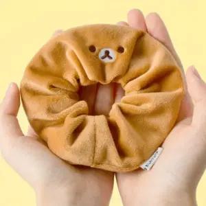 리락쿠마 자수 스크런치