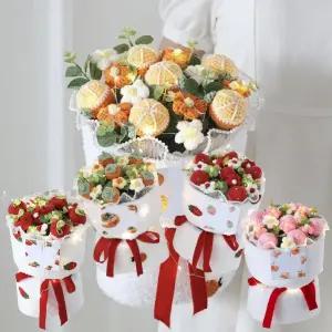 용돈이벤트 졸업식 생일 화이트데이 향기나는 LED 과일 꽃다발