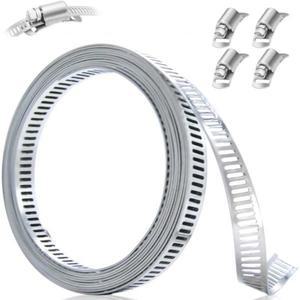 UMESTAR 호스밴드 자유자재밴드 8mm폭 고정구 클램프 스테인레스