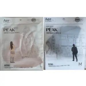 아에르의 새로운 숨결, KF80 피크 라이트핏 화이트 마스크 M
