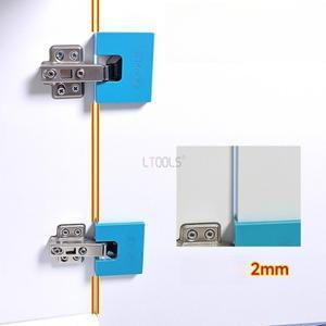 2mm 도어 패널 간격 빠른 조정 부품 캐비닛 힌지 설치 고정판 목공용 자석 제한 스페이서 장착 도구
