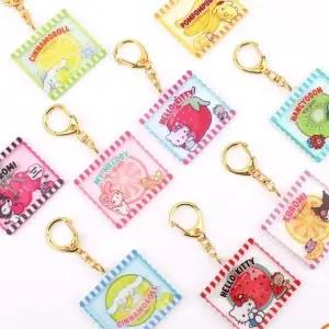 [오너클랜]입체 아크릴 키링 랜덤 1개 후르츠키링 한교동 이치고키티 행복