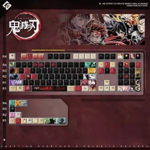 귀멸의 칼날 키캡 포인트 DIY 캐릭터 기계식 커스텀 애니메이션 키보드