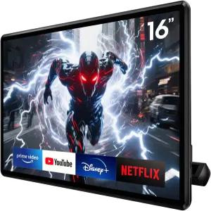 16인치 차량용 TV 헤드레스트 모니터 뒷좌석 유니버설 리어 엔터테인먼트 시스템 지원 전화 무선 미러 링크