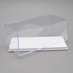1PCS 1:64 자동차 모델 디스플레이 상자 투명 보호 케이스 아크릴 먼지 하드 커버 보관 홀더
