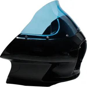 파워자임즈 라이트 레이크 블루 PMMA 윈드실드 윈드스크린 할리 데이비슨 다이나 소프트테일 로드 킹 FXRT