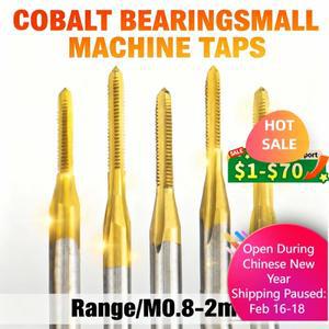 HSSE TIN 성형 탭 M0.8 M1.0 M1.3X0.3 기계 나사 스레드