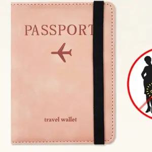 여행용 RFID차단 여권케이스 네임텍 세트 수납 파우치 실용적인 구성
