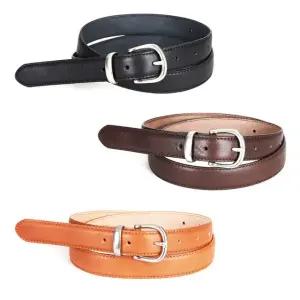 [샵앤] 국산 여성 라운드 버클 프리미엄 소가죽 입체 벨트 TU-WBT-0917