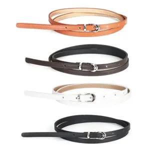 [샵앤] 국산 여성 유광 라운드 버클 초슬림 10mm 벨트 TU-WBT-0930