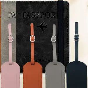 [NS홈쇼핑]해킹방지 RFID차단 여권케이스 네임텍 세트 실용적인 여행 소품 가성비 좋은..