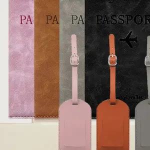 [NS홈쇼핑]여권 보호 케이스 네임텍 세트 RFID차단 기능성 여행 지갑 데일리 필수템..