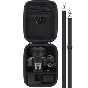 캐논 EOS R50/R100 미러리스 카메라와 호환되는 바발 카메라 케이스 RF-S18-45mm F4.5-6.3은 STM PTZ 렌즈, 어깨끈 포함 휴대용 케이스(블랙 케이스)