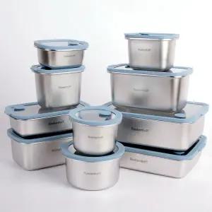 레벤호프 뉴글라스 316 스텐 찬통 10종 무연마 밀폐 반찬통 냉동 인덕션 용기 다용도