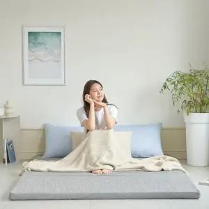 [107차 완판] 고몽드 접이식 토퍼 매트리스 거실 바닥 3단 미니싱글MS