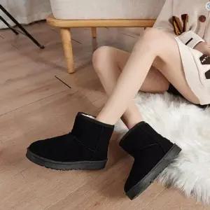 [SYA1B24]안감 퍼 여성 겨울신발 숏 털부츠