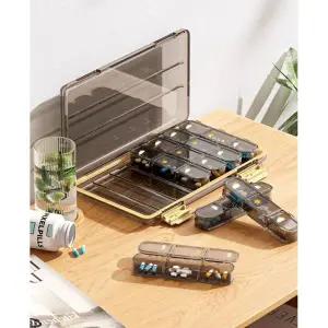 해피셀러 약소분통 영양제소분 한달 요일별 일주일 약통 영양제 알약 케이스 휴대용 약정리함