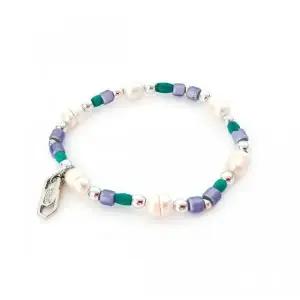 [클립스어반]  비비안 라일락 여자 진주 팔찌