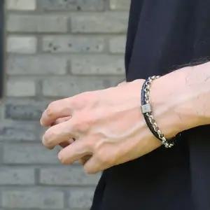 [클립스어반]  스티븐 블랙 남자 체인팔찌