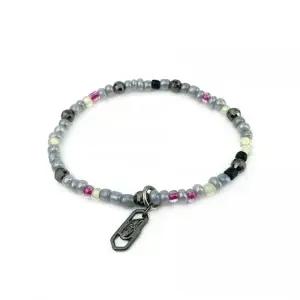 [클립스어반]  줄리안 그레이 비즈 남자팔찌