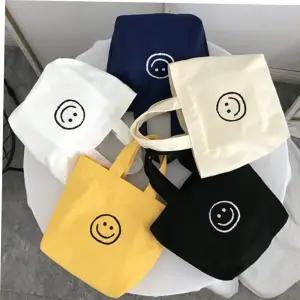 대학생쇼퍼백 데일리 작은 캔버스 에코백 손가방 10대 보조 가방