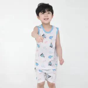 (더오투투)코지 오션 나시 상하 세트 봄 여름 유아 내의 실내복 잠옷 내복