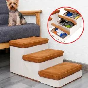 관절 강아지 고양이 반려동물 논슬립 수납장 계단 스텝