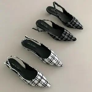 [다잇템] 여자 포인티드토 클래식 출근룩 슬링백 슈즈