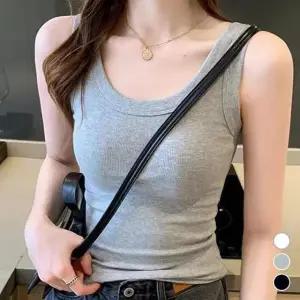 슬림핏 4계절 유넥 민소매 나시 LM 0023 면나시 끈나