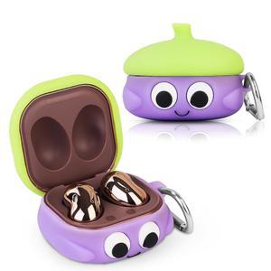 1팩 삼성 갤럭시 버즈2 프로 2022 커버 포함된 라이브 BGAANM 2021 키체인이 카툰 실리콘 케이스 버즈 2020