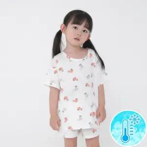 (더오투투)(쿨링내의)새쿰 달쿠미 쿨링 상하 세트 여름 유아 내의 실내복 잠옷 내복