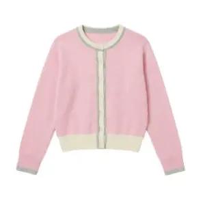 [롯데백화점]더모스트 투톤 립플라켓 가디건 (OI03CD014)