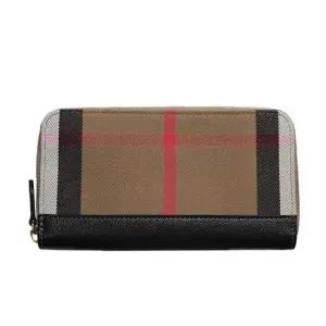 MUST IT_ 여성 장지갑 지퍼 어라운드 80840291 캔버스 블랙