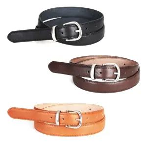 [샵앤] 국산 여성 라운드 버클 프리미엄 소가죽 입체 벨트 TU-WBT-0917