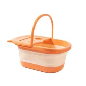 쇼파 거실 욕실용 간편한 폴딩 접이식 바구니족욕기 원룸 발관리 따뜻한물용