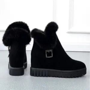 |CCS7ECF|여성 겨울 스웨이드 털 앵클 부츠