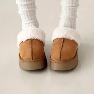 |CCS7ECB|여성용 따뜻한 퍼 기모 슬리퍼 탈부착 가능